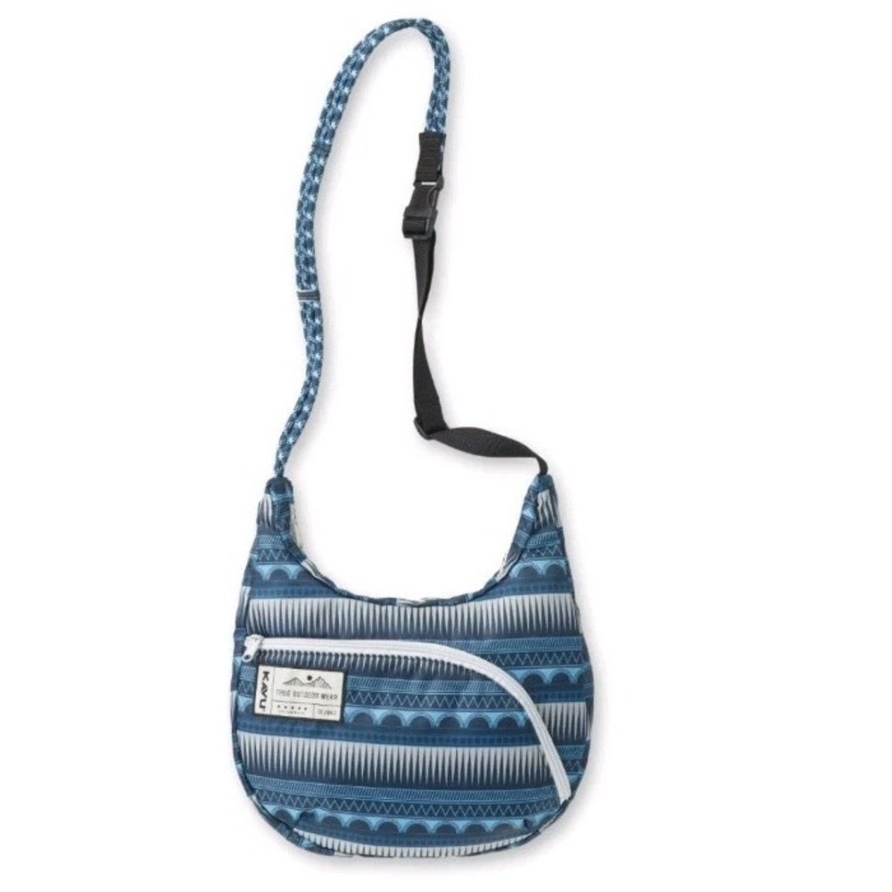 Kavu Sydney Satchel Soundwaves Blue Aztez Hiking Outdoors Pack Camp Adjustable